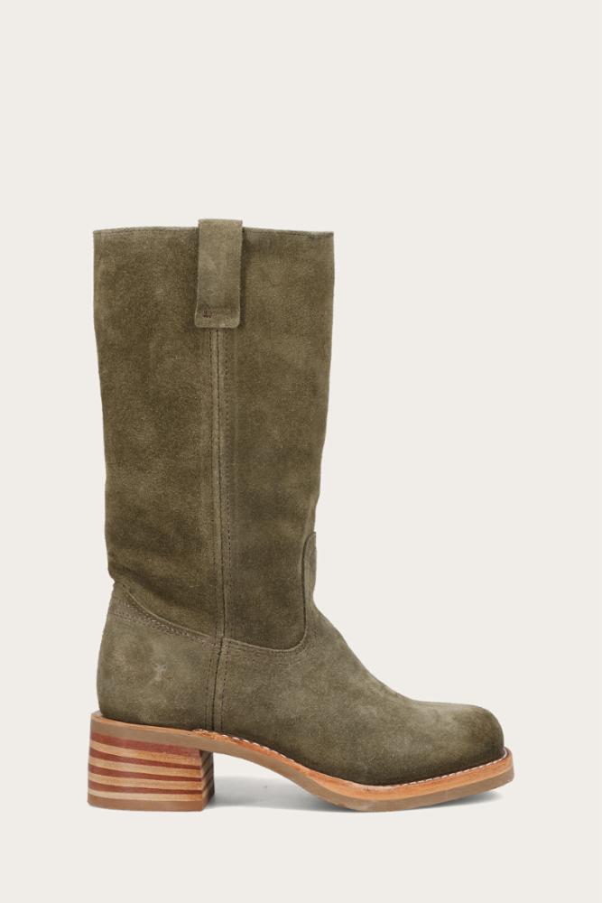 Frye Women CAMPUS 12R OLIVE/SUEDE