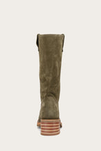 Load image into Gallery viewer, Frye Women CAMPUS 12R OLIVE/SUEDE