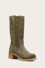 Load image into Gallery viewer, Frye Women CAMPUS 12R OLIVE/SUEDE