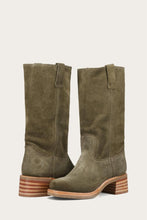 Load image into Gallery viewer, Frye Women CAMPUS 12R OLIVE/SUEDE