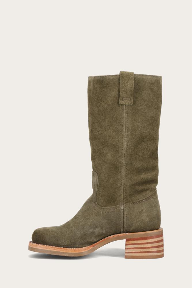 Frye Women CAMPUS 12R OLIVE/SUEDE