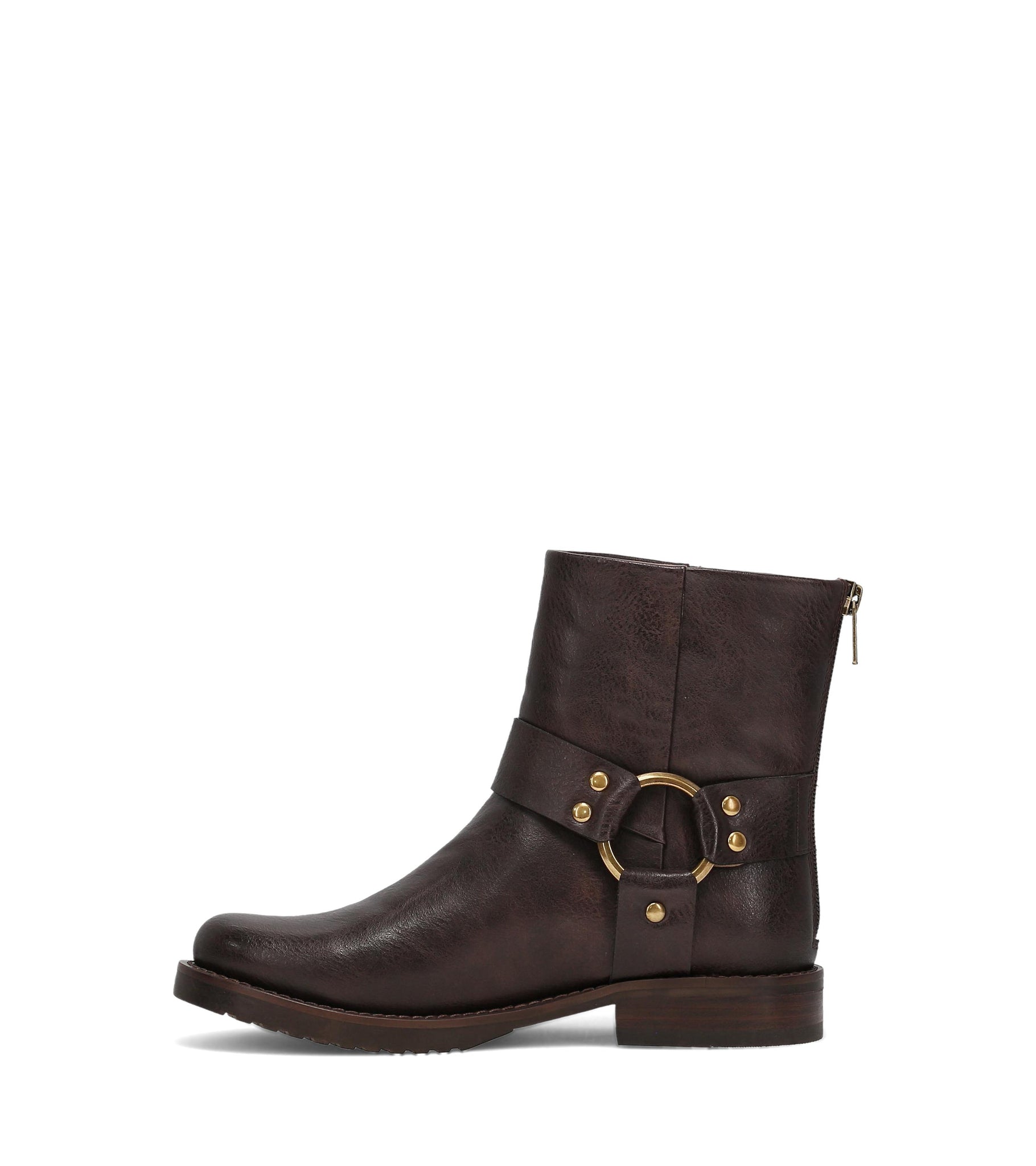 Frye and Co Women CHESNEE SHORT HARNESS DK BROWN/BANDIT