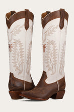 Load image into Gallery viewer, FRYE WOMEN SACHA FEATHER DECO TOFFEE/WHITE