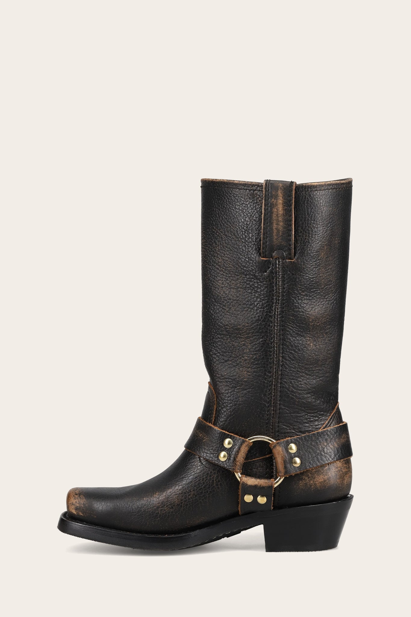 FRYE WOMEN HARNESS 12R BLACK/TAN