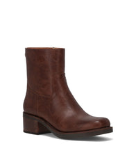 Load image into Gallery viewer, FRYE AND CO WOMEN MIRANDA LOW ZIP WALNUT
