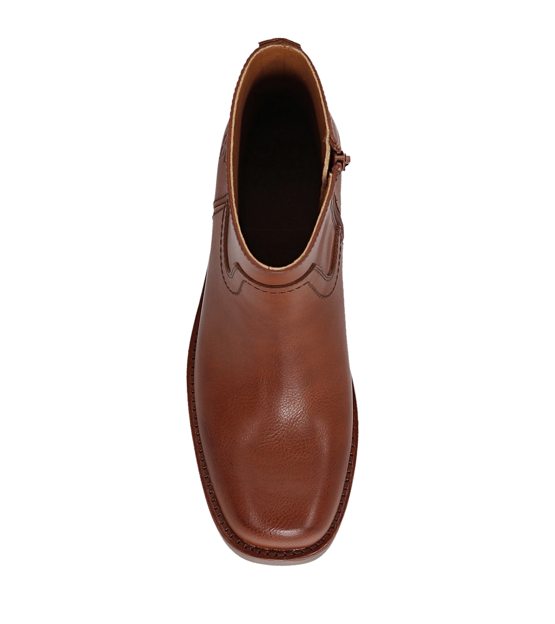 FRYE AND CO WOMEN MIRANDA LOW ZIP WHISKEY