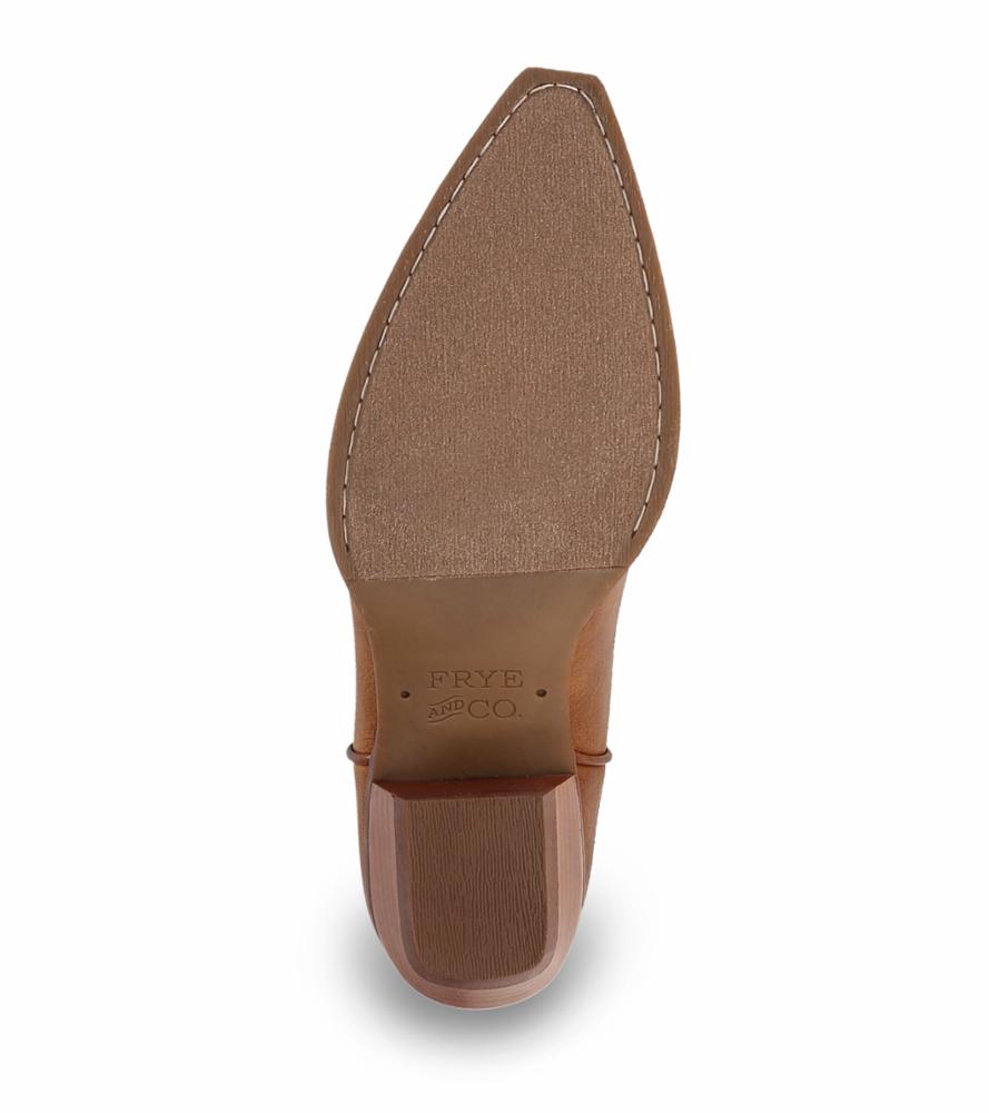 FRYE AND CO WOMEN IRLENE TALL DECO STITCH CARAMEL